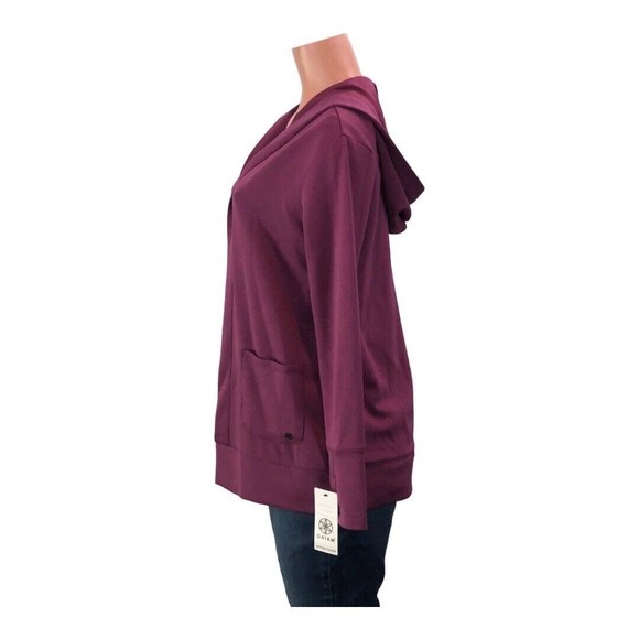 NEW GAIAM 💜Women Cardigan, Sweater Hoodie 2 PocketS - Picture 8 of 16